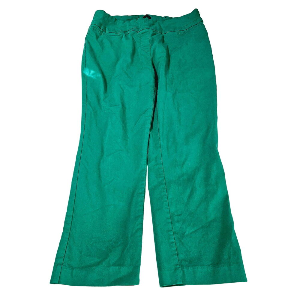 Dalia Womens Capri Green Size 6 Rayon Blend Stretch Pullon